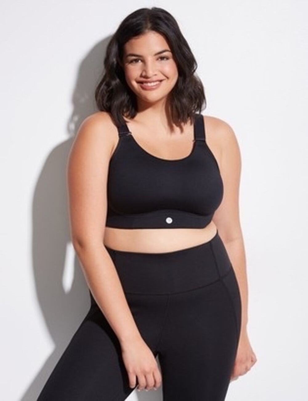 Livi Active Molded No Wire Sports Bra Black Plus Size 44D